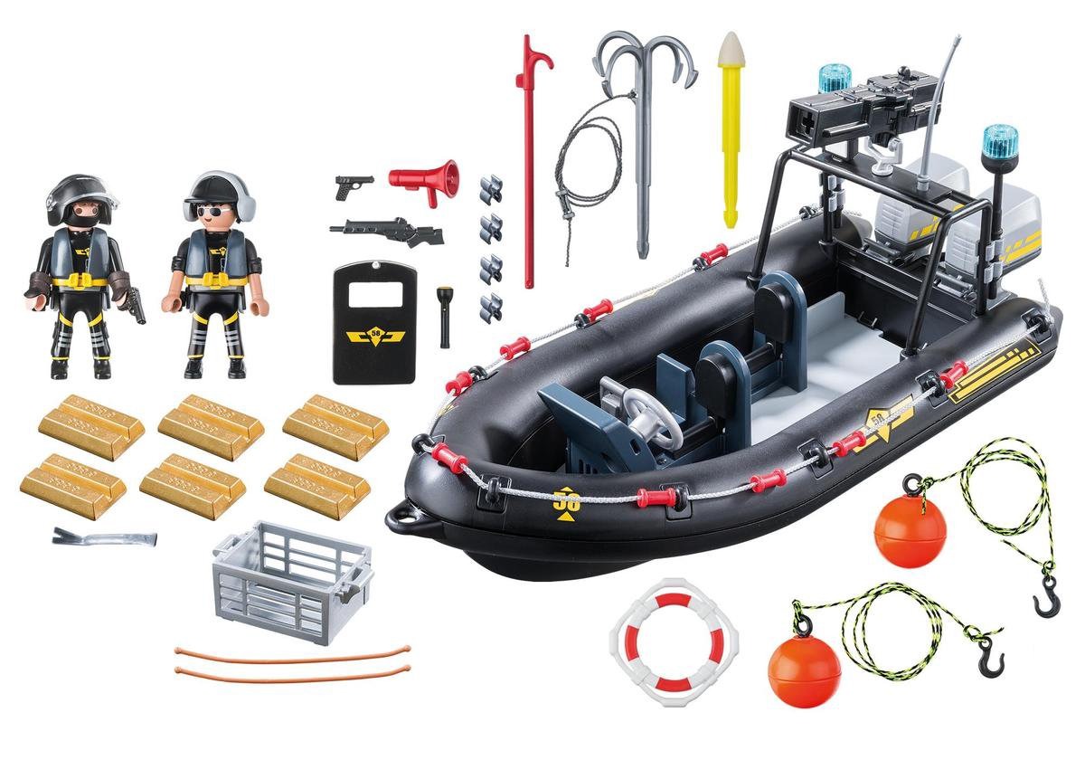 strottenhoofd Sportschool Lokken Playmobil SIE rubberboot 9362 - playmobil politie - 2e hands playmo