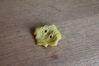Playmobil geel stro met 2 gaten voor hooivork