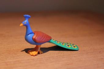 Playmobil pauw met vleugels dicht