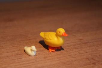 Playmobil eend met pulletje