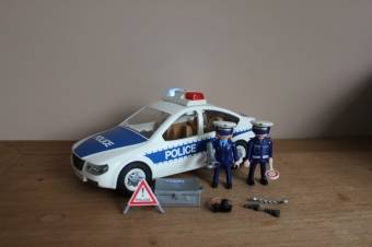 Playmobil politieauto met doos. 5184