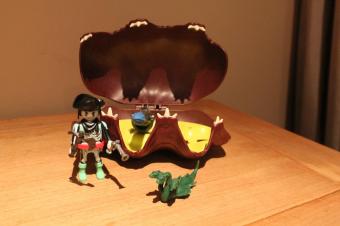 Playmobil schelp met spookpiraat en kanon 4802