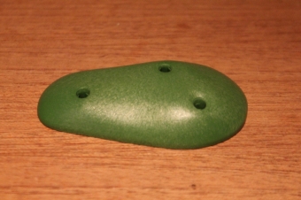 Playmobil groen plaatje met 3 gaatjes.