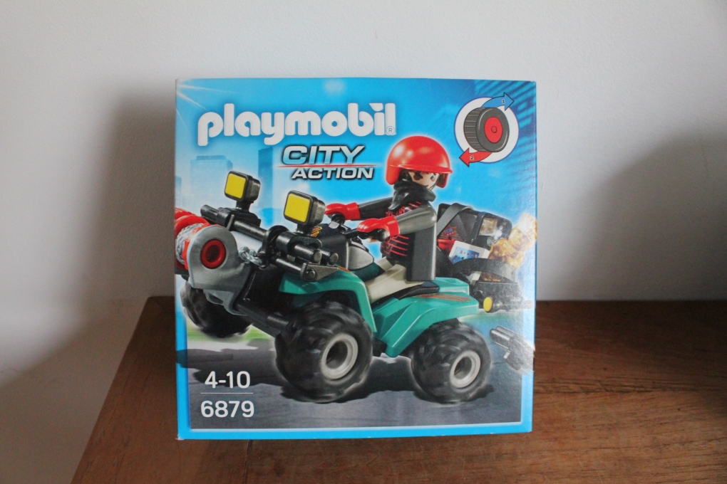voormalig Brouwerij manipuleren Playmobil boef met quad en buit 6879 - playmobil politie - 2e hands playmo