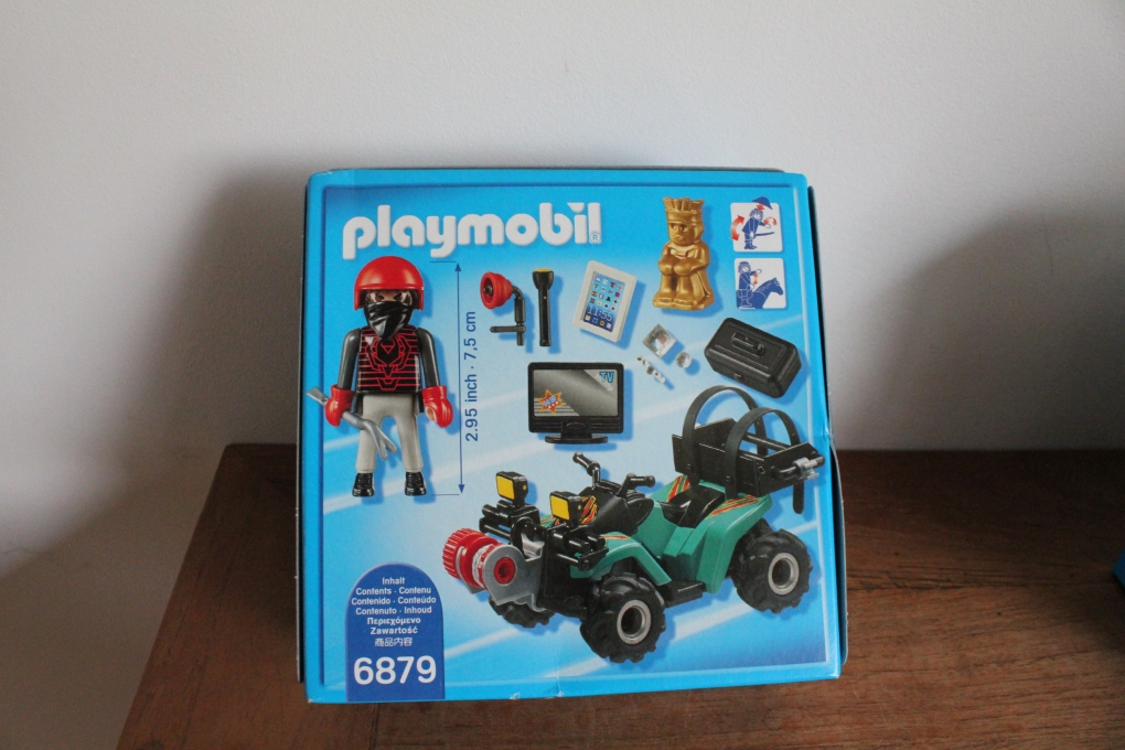 voormalig Brouwerij manipuleren Playmobil boef met quad en buit 6879 - playmobil politie - 2e hands playmo