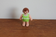 Playmobil  groene baby in zwemkleding.