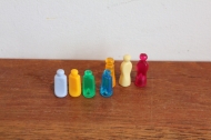 Playmobil flesjes diverse kleuren.