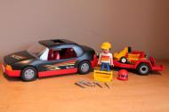 Playmobil sportauto met aanhanger en kart 4442