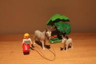 Playmobil ezel met jong en kind 4187