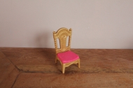 Playmobil goud roze stoel.